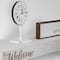 Whitewashed "Welcome" Text Engraving Floating Wall Shelf